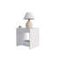 Table de chevet blanche avec rangement ouvert-534490000