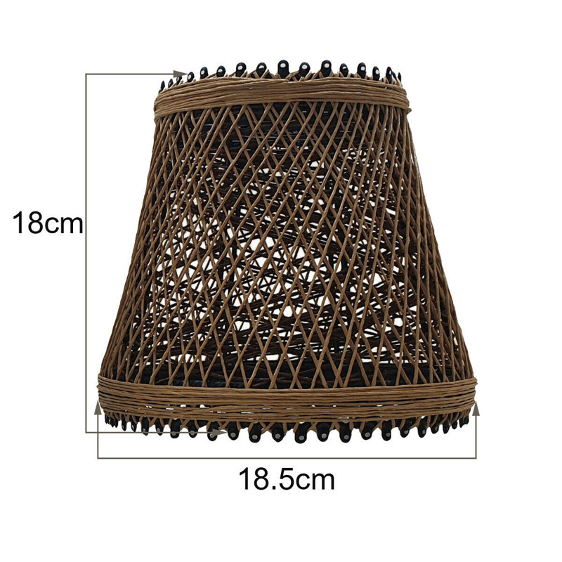18cm H Bell Lamp Shade ( Uno ) in Brown