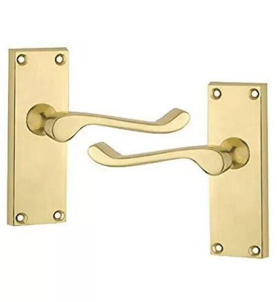 8 Pairs Victorian Scroll Latch Door Handle