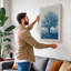 Solitary Winter Tree Scandinavian - Wrapped Canvas-1440399014-1440399022