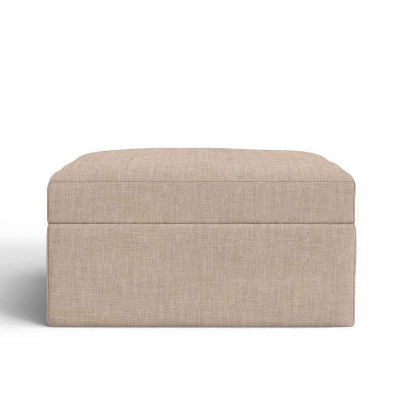 Repose-pieds Hartig, Tissage panier en lin Conversation