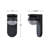 Black Dimmable Led Outdoor Wall Light With Sphere Glass And Pc Shade