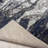Abstract Shag Black/Navy Blue/Grey Area Rug-611493117