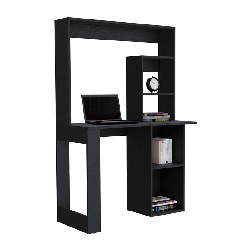 Bureau d'écriture avec tablettes et huche, Noir