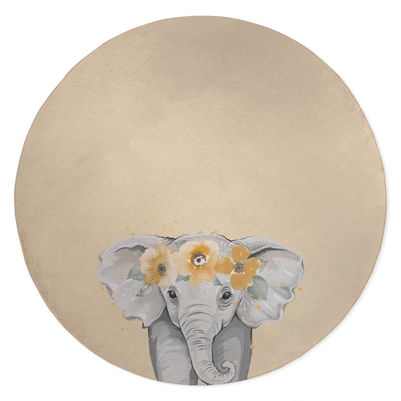Tapis de jeu Elephant Kids, Jaune