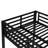 Twin Xl Over Twin Xl Metal Bunk Bed For Teens And Adults,space-saving/noise Reduced/no Box Spring Needed, Black-1231929262-1231929263