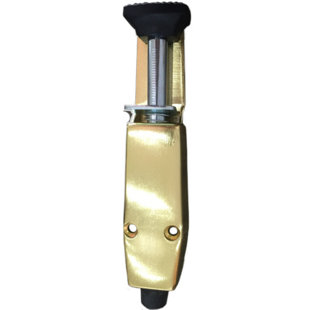 Support de porte de 8 po en laiton satiné