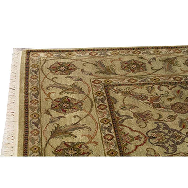 Wool Oriental Area Rug in Brown/Rust