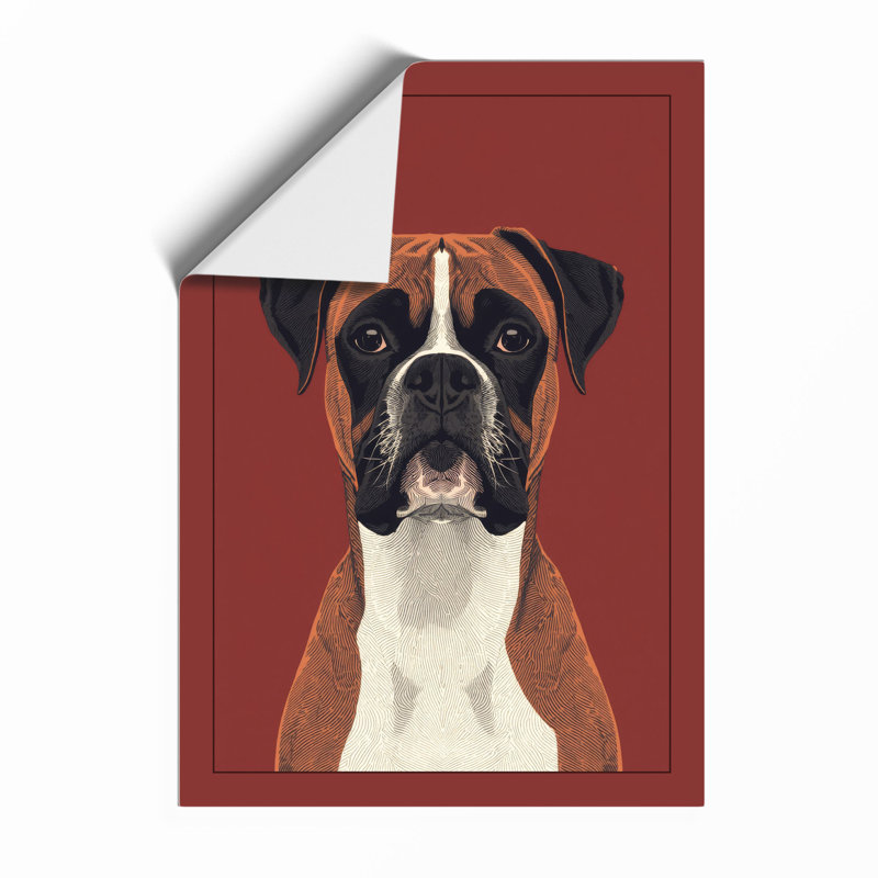 Composed Boxer Modern - Framed Print, Unframed, A1 - 84.1 x 59.4 cm