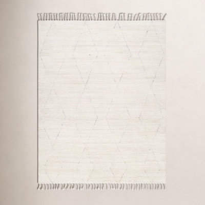 Talon Handmade Wool Cream Rug