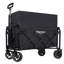 Chariot utilitaire extensible à deux couches avec de larges roues et une capacité de 220 lb pour le camping, le magasinage et le jardinage-125364564