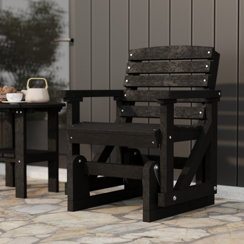 Fauteuil oscillant classique classique, Noir