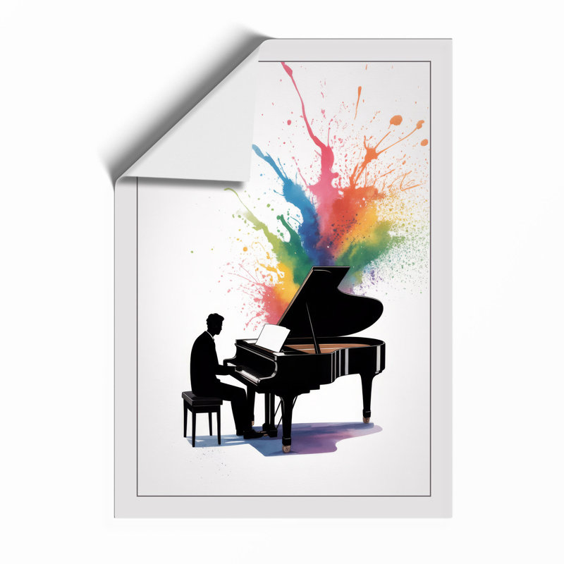 Music in Colour Modern - Framed Print, Unframed, A1 - 84.1 x 59.4 cm