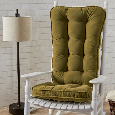 Ensemble de coussins de chaise berçante réversible en microfibre