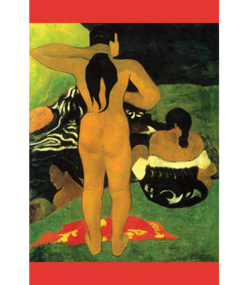 « tahitiennes on beach » par paul gauguin-impression