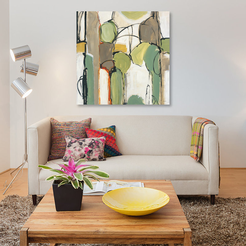 « connected i », impression sur toile, H 18 po x l 18 po x P 1,5 po, Pas de tapis, Toile tendue