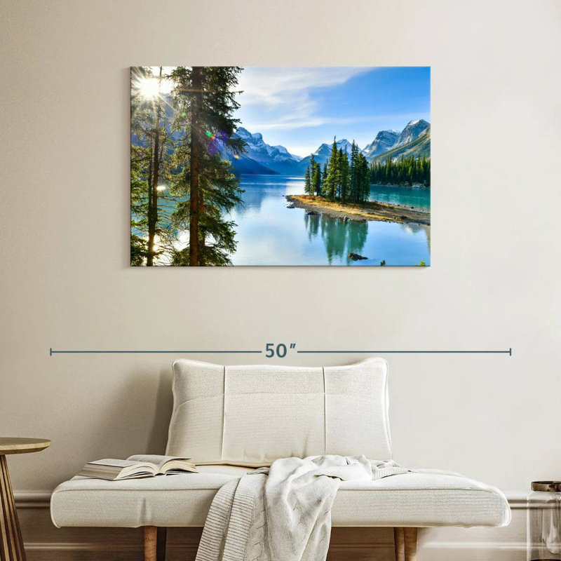 Alvord Sunny Maligne Lake, H 26 po x l 39 po