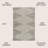 Elm Diamond Stripe Geometric Shag Gray/Ivory Rug-877582134