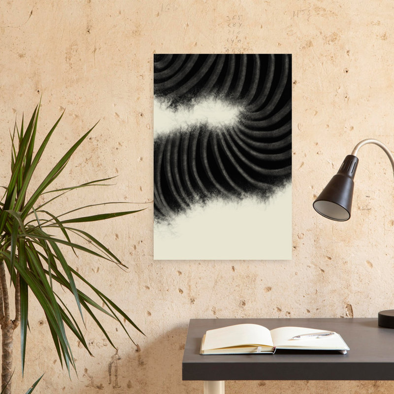Art mural contemporain abstrait Resson 2, H 24 po x l 16 po
