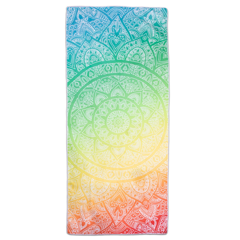 Ultra Light Beach Towel, Blue/Yellow/Red
