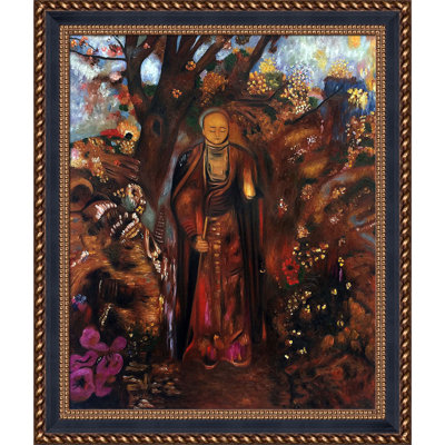 « bouddha progressing of the fleurs » par redon odilon-impression sur toile tendue