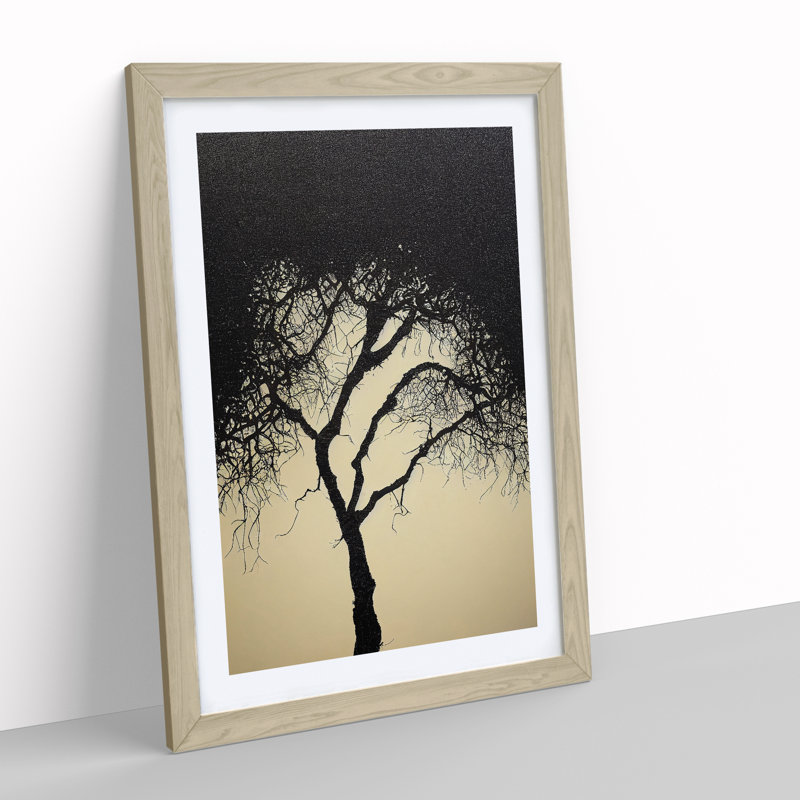 A Wild Tree - Single Picture Frame Print, 64cm H x 46cm W x 2cm D, Oak