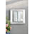 Silver Square Accent Mirror