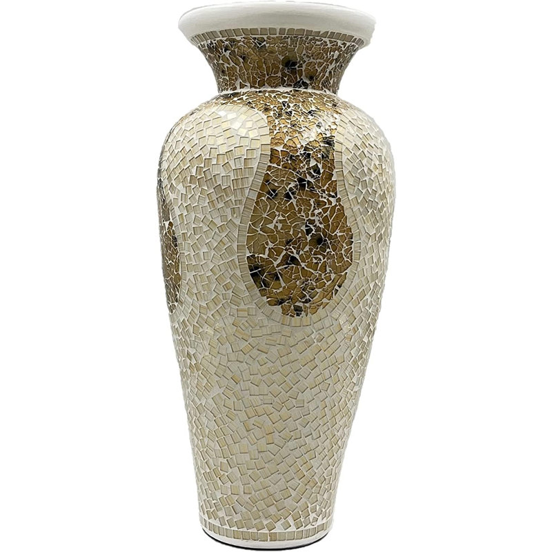 Handmade Terracotta Floor Vase, 18" H x 10" W x 10" D