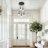 5-Light Cluster Pendant Lamp With Hammered Glass-1014804241