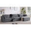 [VIDEO]124'' L-Shaped Sectional Sofa With Multi-Functional Storage Console-132758369