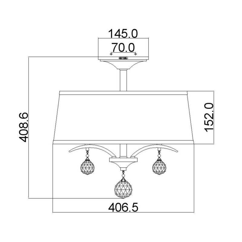 Marc 3 - Light Drum Chandelier