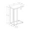 Table à collation moderne avec plateau gris - Bureau élégant en stratifié fonctionnel pour les espaces de travail