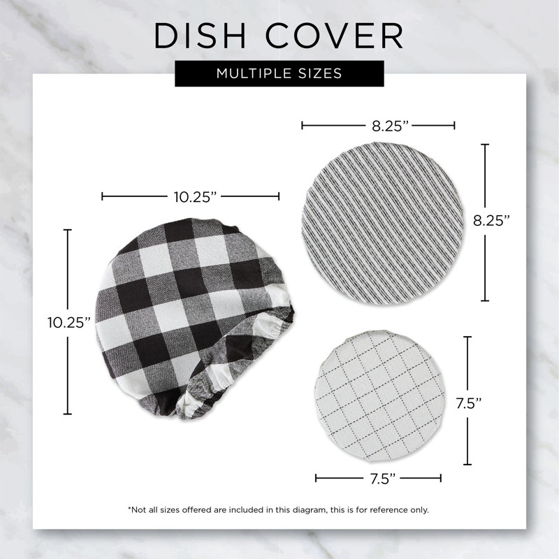 Design Imports 3 - Piece Fabric Cover Set, Black