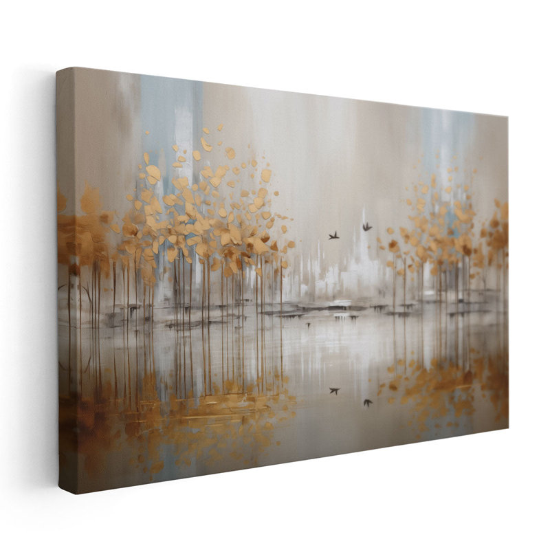 Wings Through Golden Woodlands, 16'' H x 24'' W