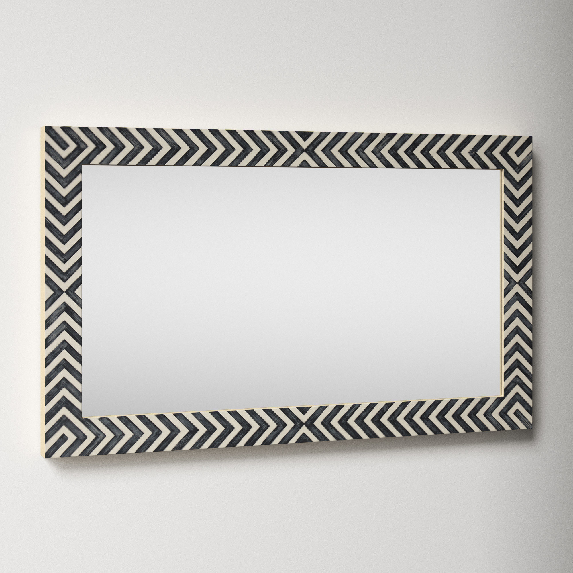 Iver Wood Flat Mirror, 40"H x 24"W x 2"D
