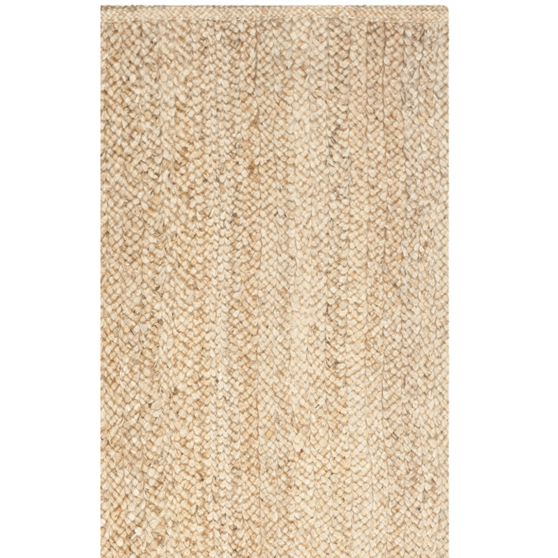 Tapis naturel en jute / sisal tissé à plat à la main Auckland, Rectangle 4 pi x 6 pi