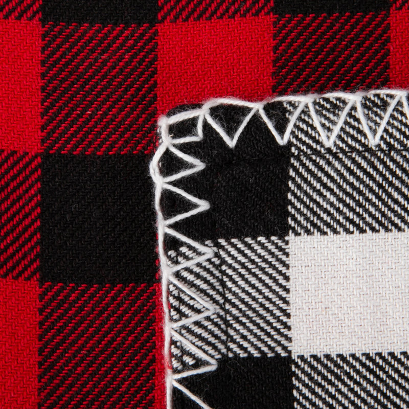 Cadee Checkered 100% Cotton Christmas Table Runner