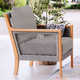 Chauncie Teak Patio Chair with Cushions