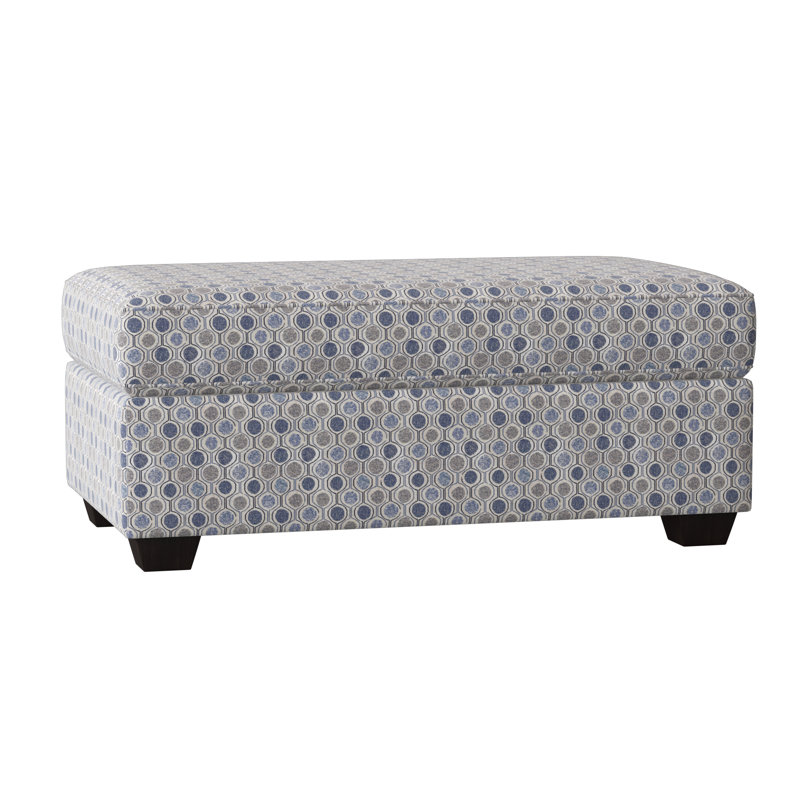  Repose-pieds rectangulaire 47 po avec rangement, Espresso, Ivoire - 22533