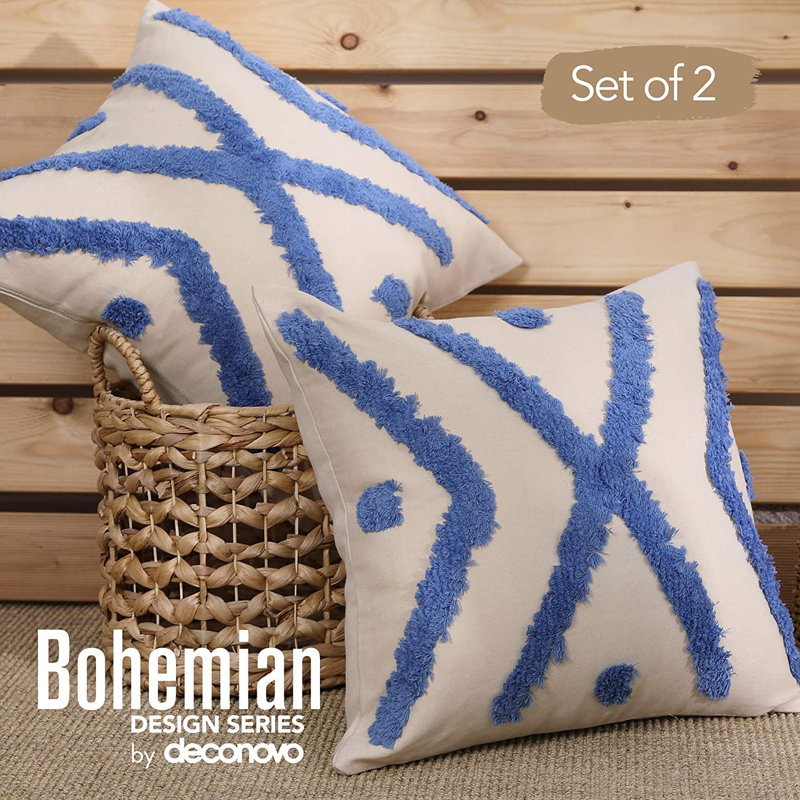 Throw Pillow Cover, Blue