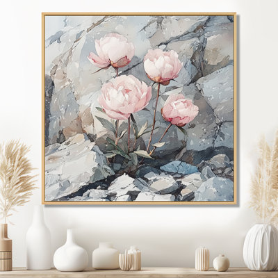 Pivoines dans le Rocky Pass II - pivoines, art mural