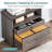 32.68'' Wide 2 - Drawer File Cabinet with Shelf, Decorative Office Cabinet-86124284