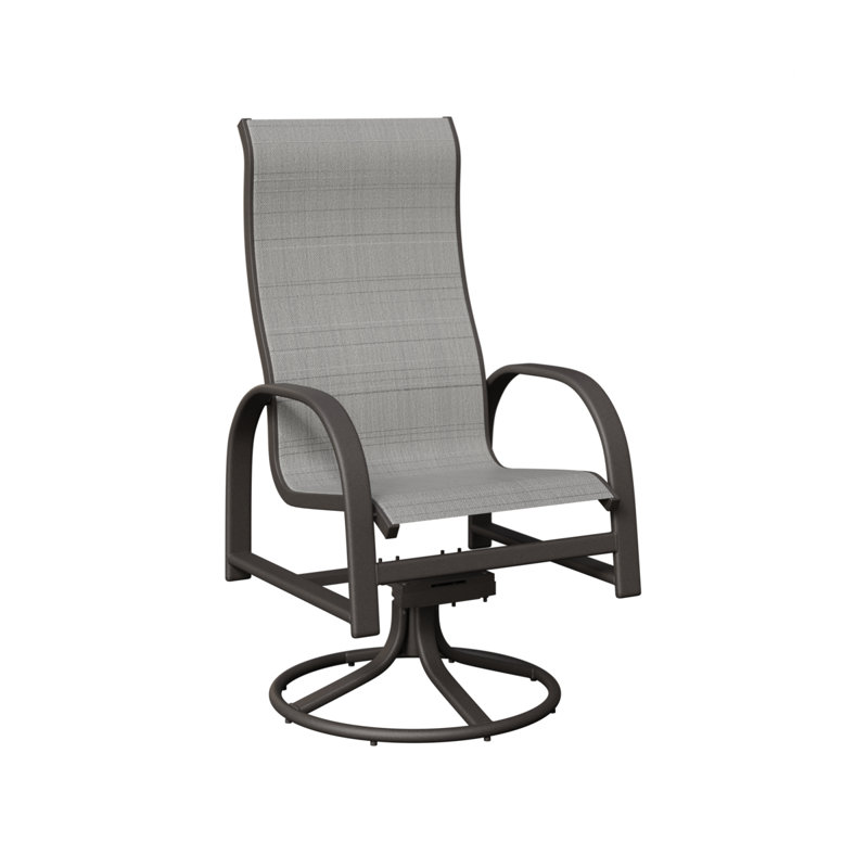 Chaise berçante berçante berçante Berlin, Charm platine, Graphite moucheté