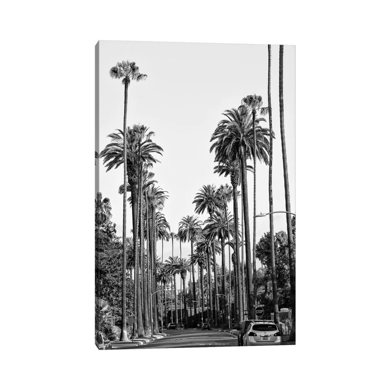 «Black California Series - Los Angeles Downtown» par Philippe Hugonnard - reproduction de photo sur toile tendue