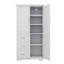 Armoire de rangement spacieuse et polyvalente avec portes et trois tiroirs-1024970328