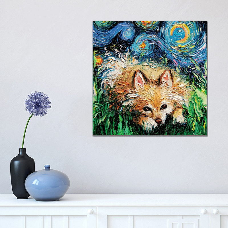 Pomeranian Night by Aja Trier - Wrapped Canvas Print, 45.72 cm H x 45.72 cm W x 1.91 cm D
