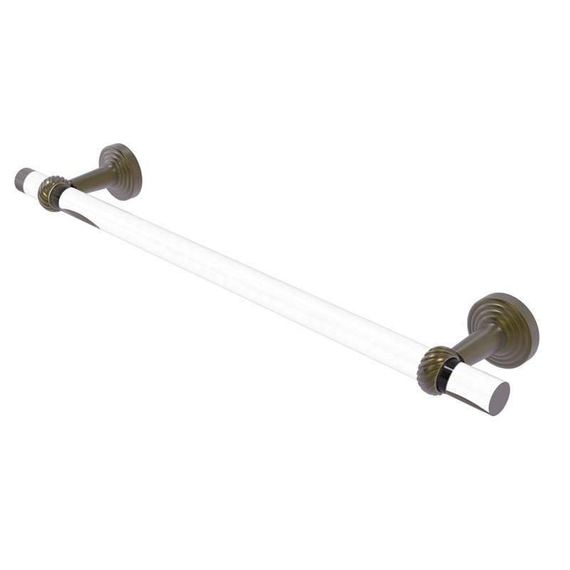 Barre à serviettes murale Pacific Beach, H 3,985 po x l 22 po x P 2,2 po, Laiton antique
