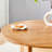 Chinese Countryside Retro Solid Wood Round Table: Simple Modern Imitation Rattan Design, Ideal For Dining Rooms, Living Rooms, Offices – A Versatile Wooden Table/Desk Blending Nostalgia And Contemporary Style
