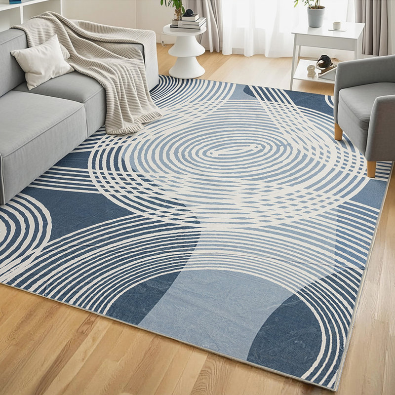 Tapis super doux en faux cachemire lavable à la machine, Rectangle 6 pi x 9 pi