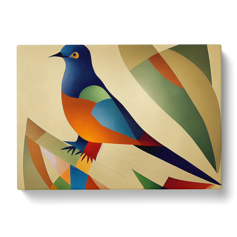 Dove Bird In Abstract Vol.1 - Wrapped Canvas, 40cm H x 60cm W x 3cm D